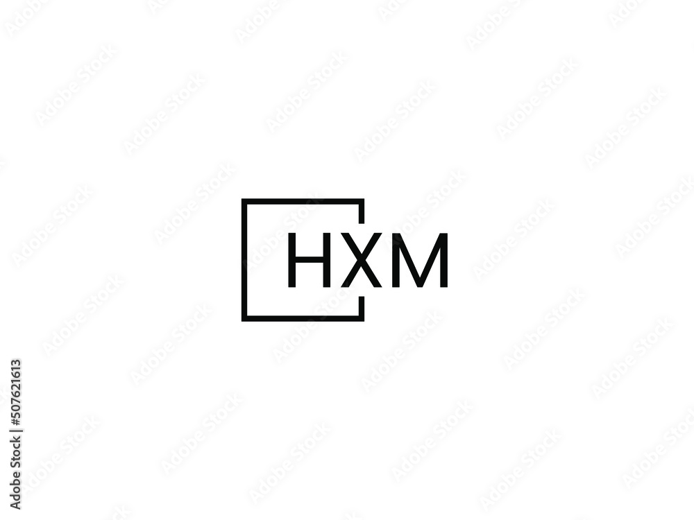 HXM letter initial logo design vector illustration HXM letter initial logo design vector illustration