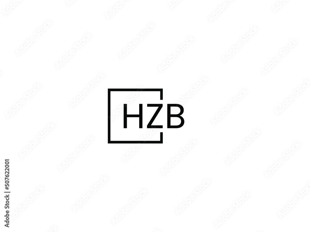 HZB letter initial logo design vector illustration HZB letter initial logo design vector illustration