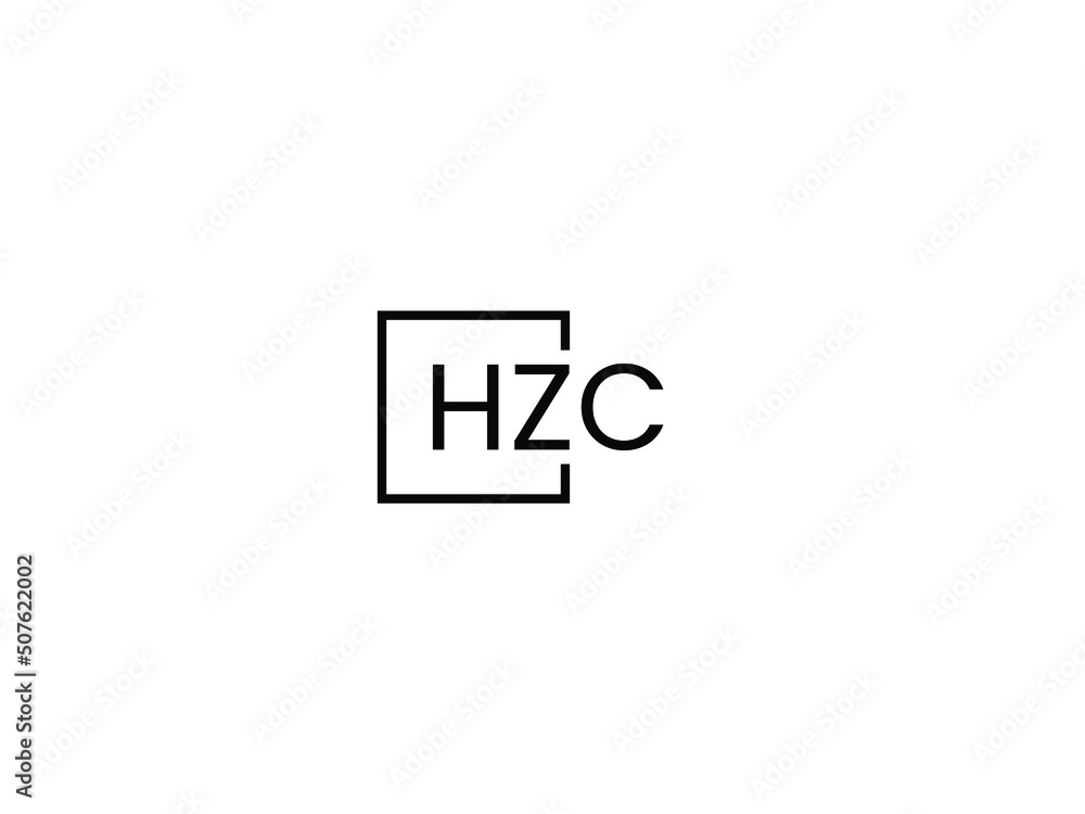 Obraz premium HZC letter initial logo design vector illustration