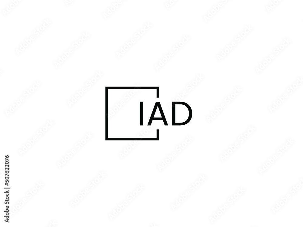 IAD letter initial logo design vector illustration IAD letter initial logo design vector illustration