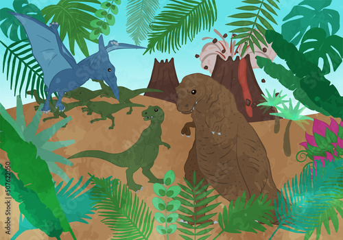 The world of cute dinosaurs