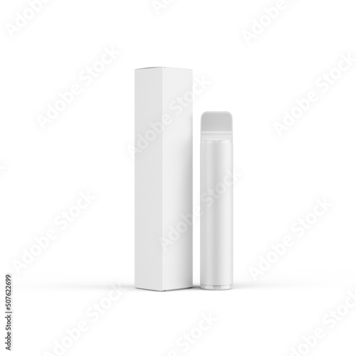 Vape electronic cigarette, eliquid, blank, 3d, 1600 puff, on white