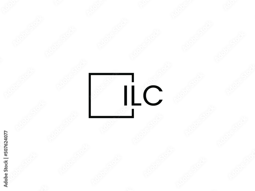 Fototapeta premium ILC letter initial logo design vector illustration