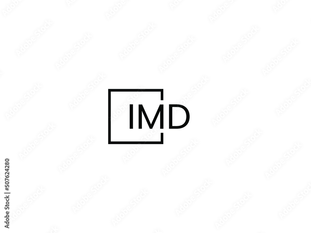 IMD letter initial logo design vector illustration
