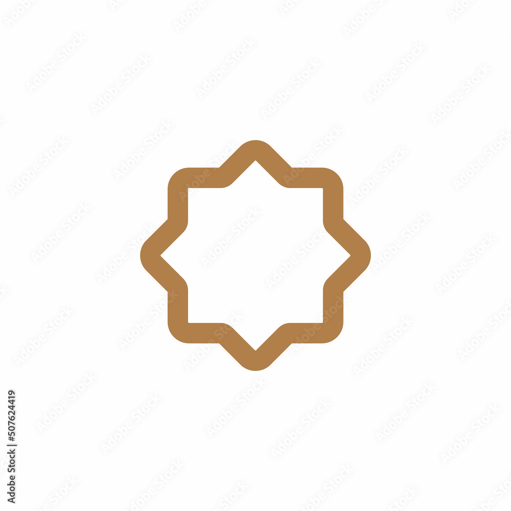 Eight point star vector shape. islamic background ramadhan template ornament Eight point star vector shape. islamic background ramadhan template ornament