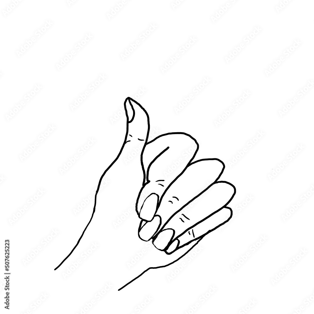 hand with thumb up