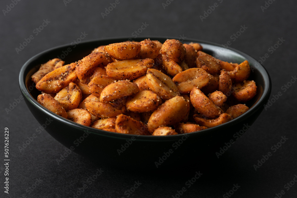 Hot and Spicy Peanuts in a Bowl Hot and Spicy Peanuts in a Bowl