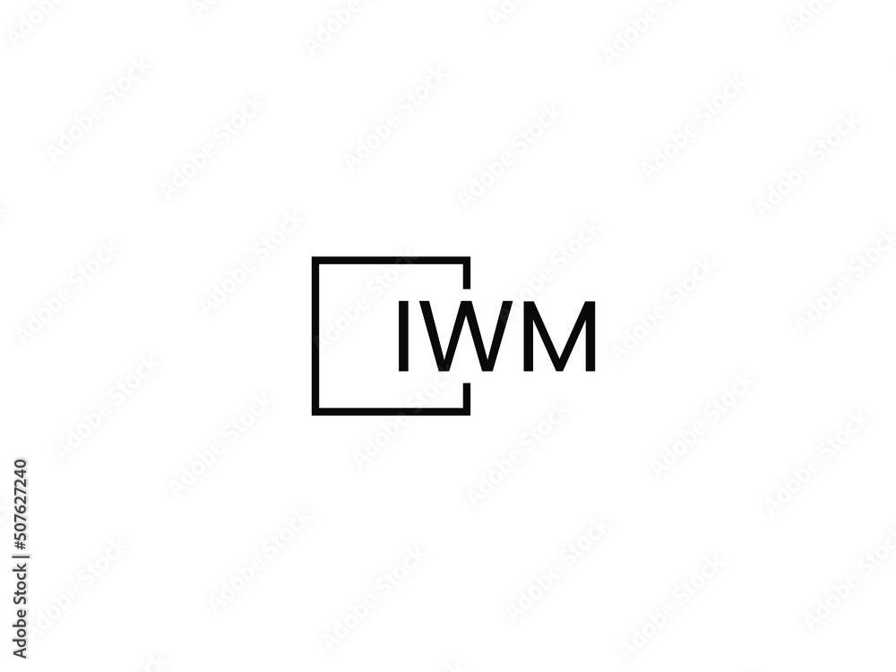 IWM letter initial logo design vector illustration IWM letter initial logo design vector illustration