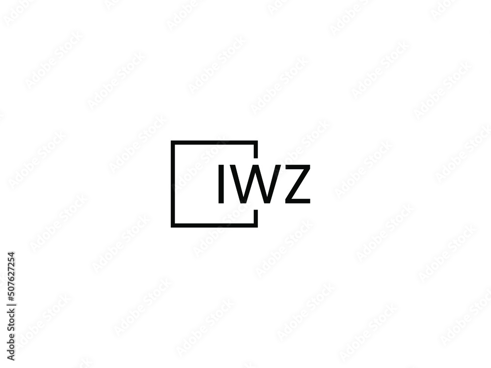 IWZ letter initial logo design vector illustration IWZ letter initial logo design vector illustration
