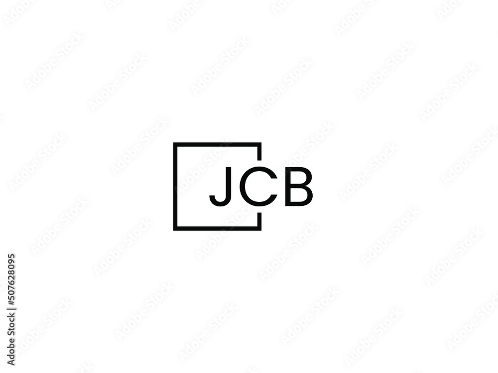Fototapeta premium JCB letter initial logo design vector illustration