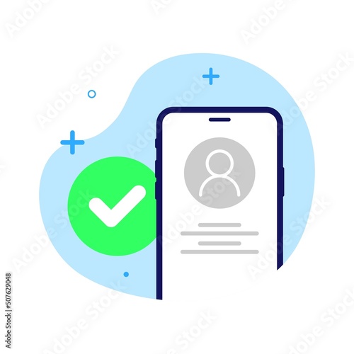 account has been registered, login success concept illustration flat design vector eps10. modern graphic element for landing page, empty state ui, infographic, icon