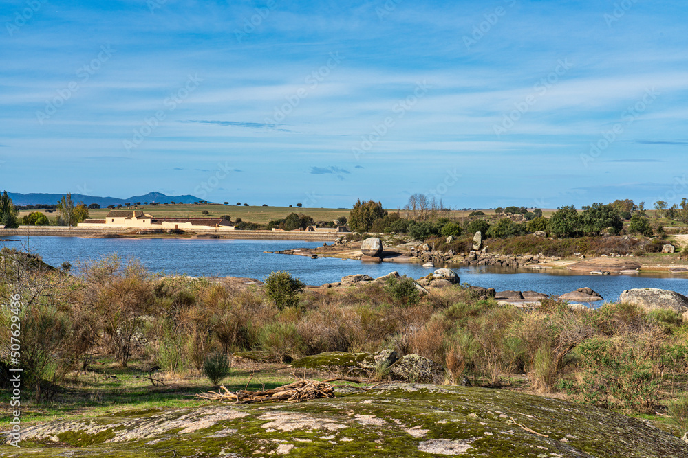 Los Barruecos Natural Monument, Malpartida de Caceres, Extremadura, Spain. Los Barruecos Natural Monument, Malpartida de Caceres, Extremadura, Spain.