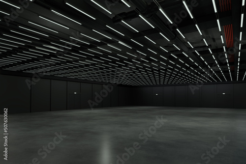 Vászonkép Empty hall exhibition centre