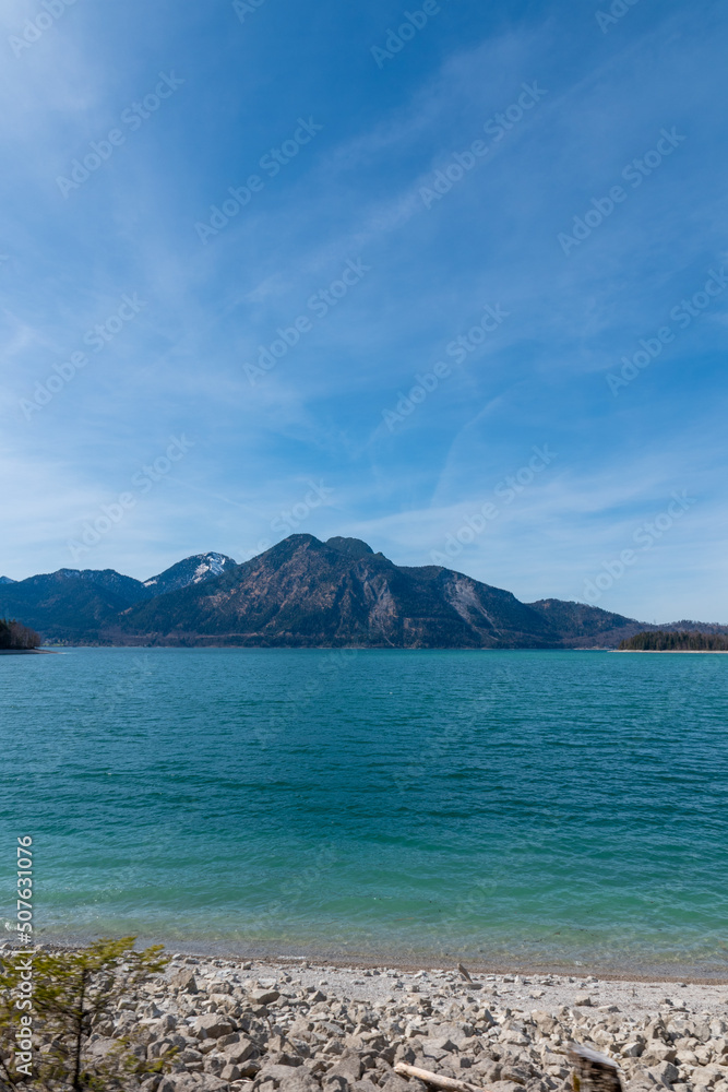 lake and mountains (Lake Kochel, Bavaria) lake and mountains (Lake Kochel, Bavaria)