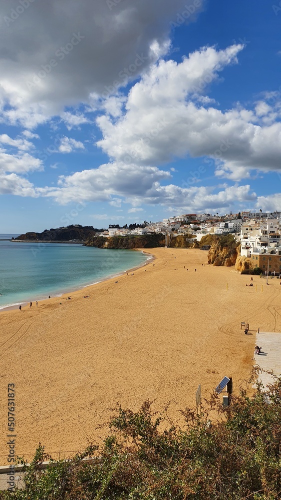 Coastline Algarve, Portugal, Albufeira Küste Beach Coastline Algarve, Portugal, Albufeira Küste Beach