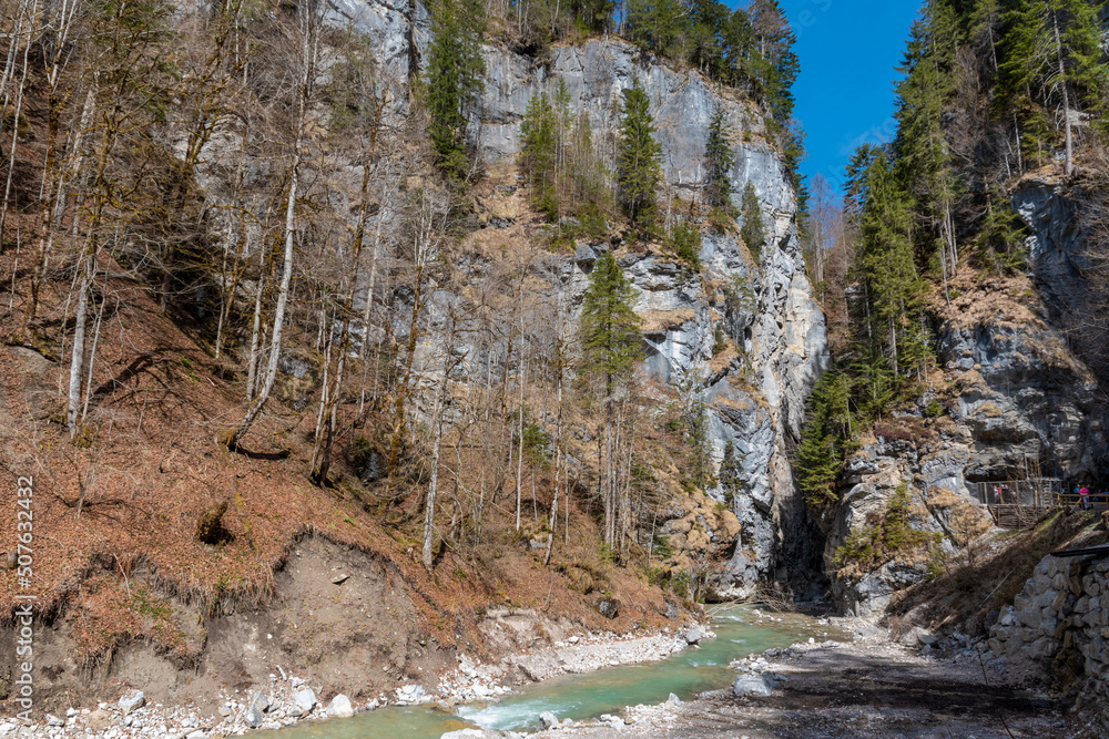 river in the mountains (Partnach gorge in Garmisch-Partenkirchen) river in the mountains (Partnach gorge in Garmisch-Partenkirchen)