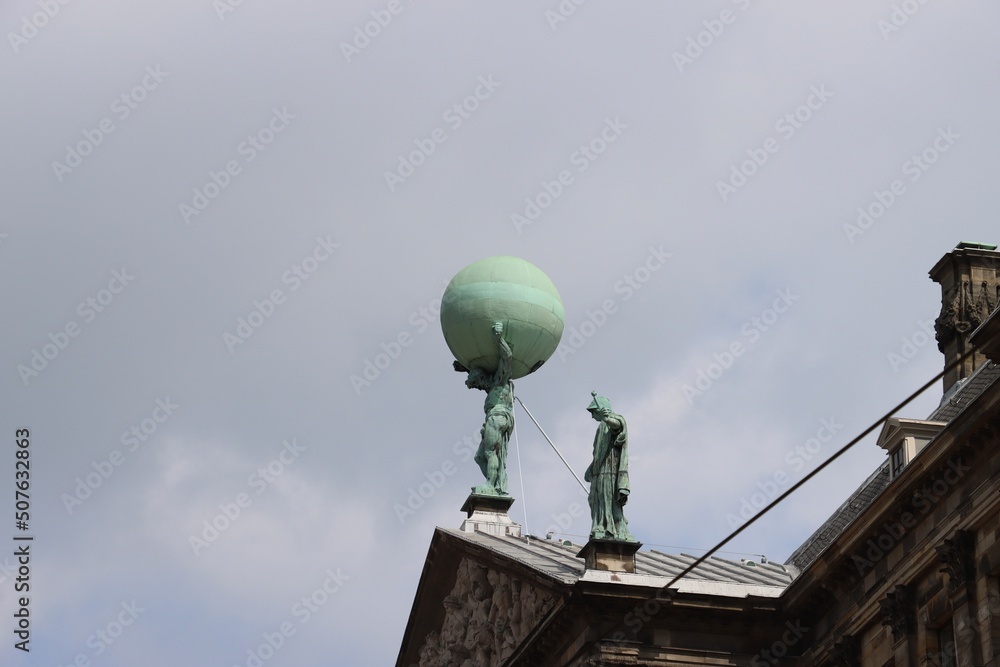 Atlas on the rooftop 