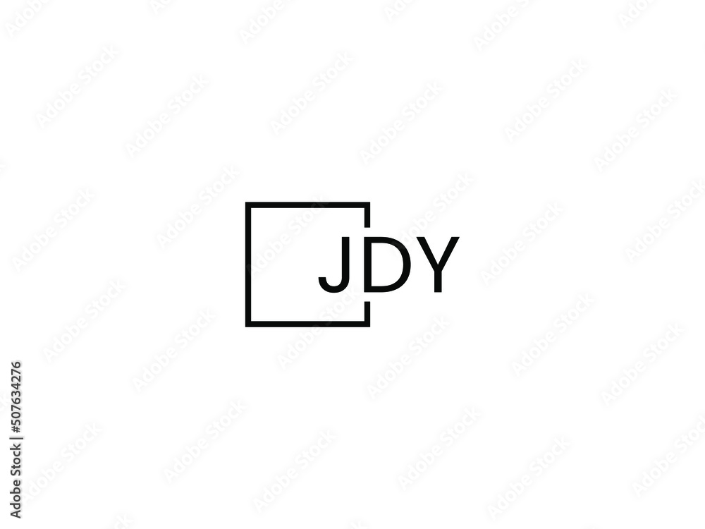 Obraz premium JDY letter initial logo design vector illustration
