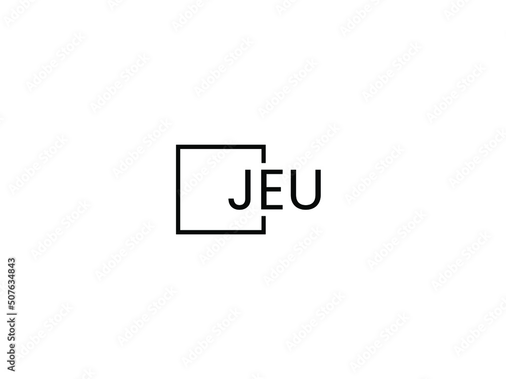 JEU letter initial logo design vector illustration JEU letter initial logo design vector illustration
