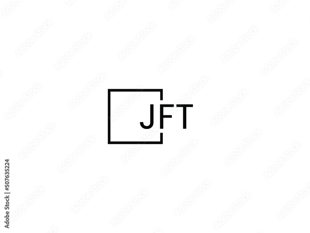 Obraz premium JFT letter initial logo design vector illustration 