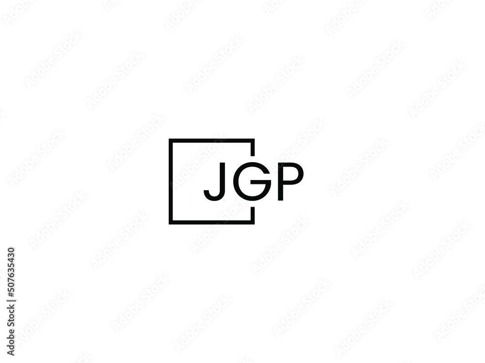 JGP letter initial logo design vector illustration JGP letter initial logo design vector illustration