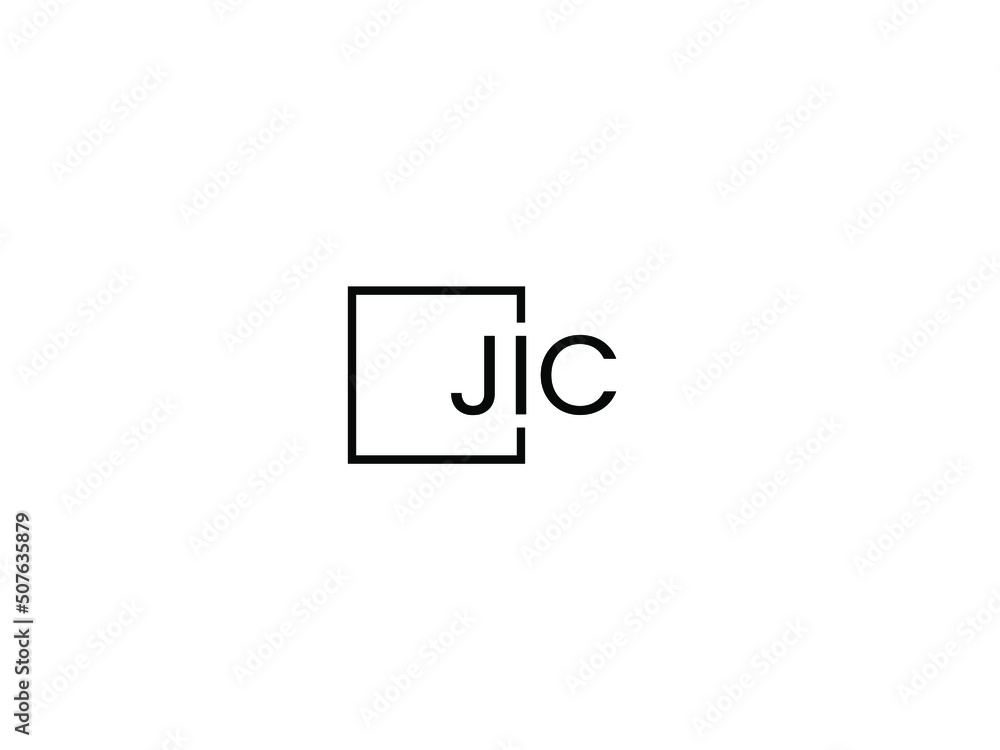 Obraz premium JIC letter initial logo design vector illustration 
