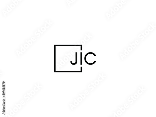 JIC letter initial logo design vector illustration	 photo
