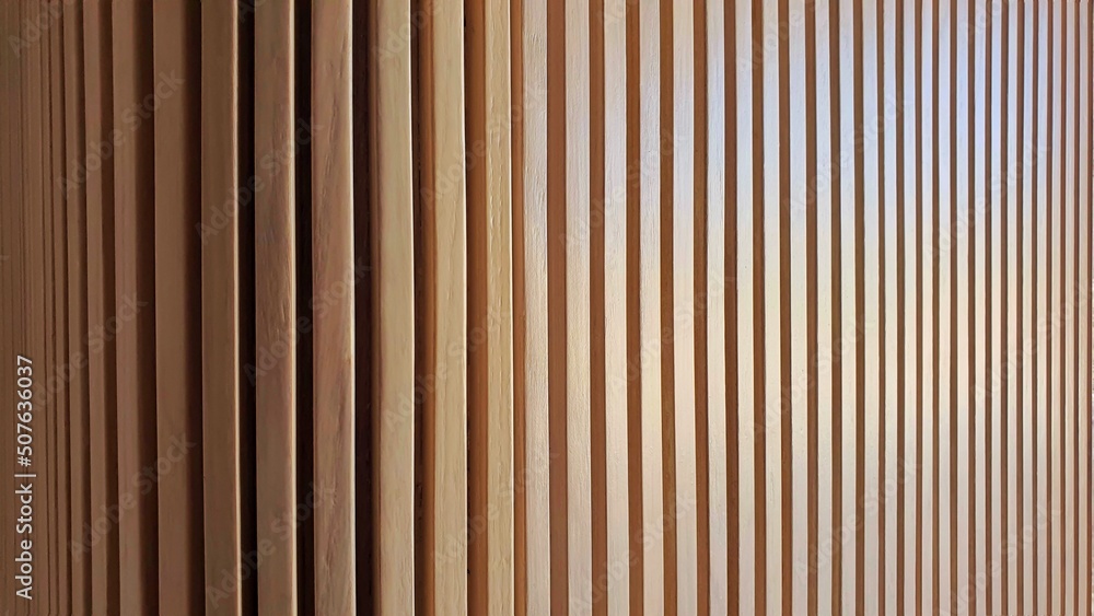 solid wooden battens wall pattern background with natural color finishing solid wooden battens wall pattern background with natural color finishing