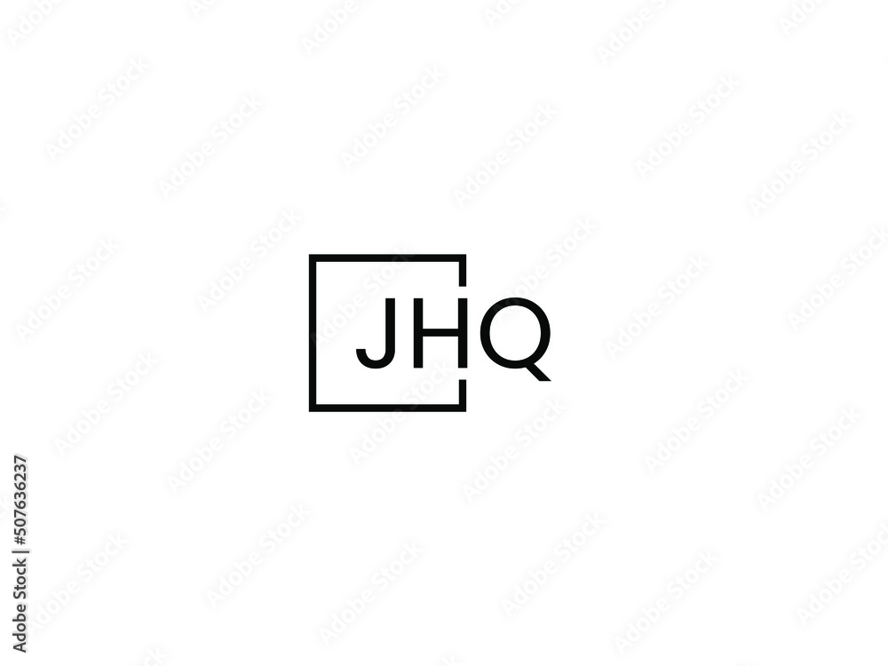 Obraz premium JHQ letter initial logo design vector illustration 