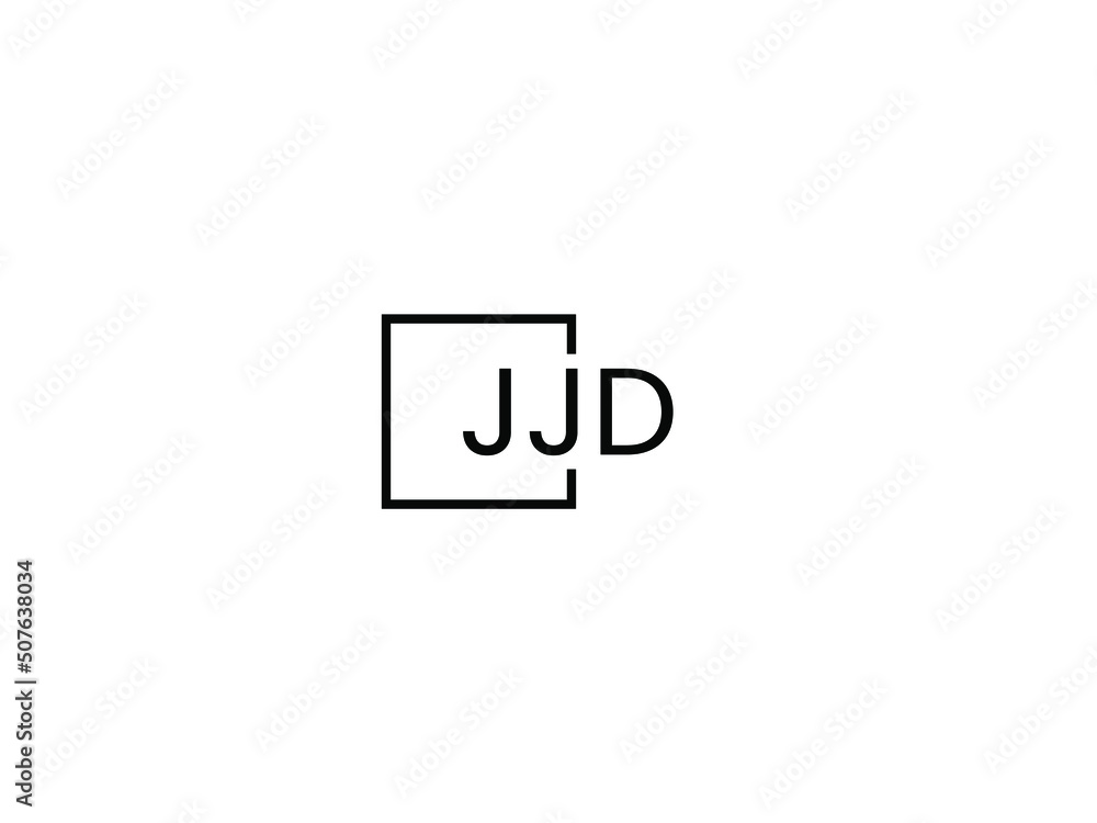 Fototapeta premium JJD letter initial logo design vector illustration
