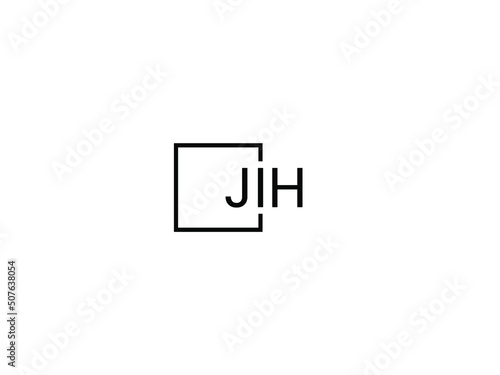 JIH letter initial logo design vector illustration	