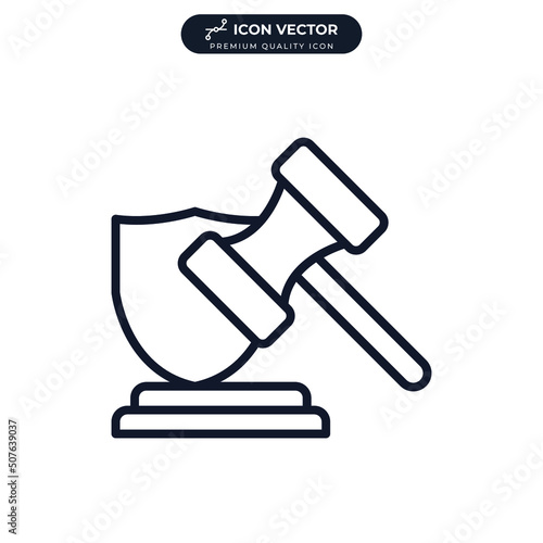 legal expenses icon symbol template for graphic and web design collection logo vector illustration