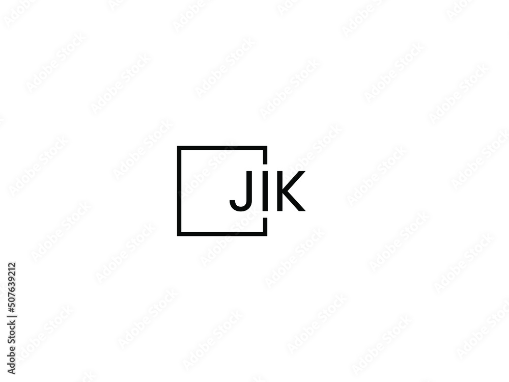 Obraz premium JIK letter initial logo design vector illustration
