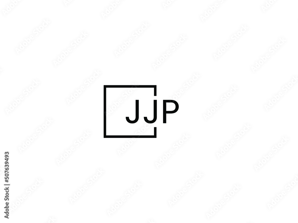 Obraz premium JJP letter initial logo design vector illustration