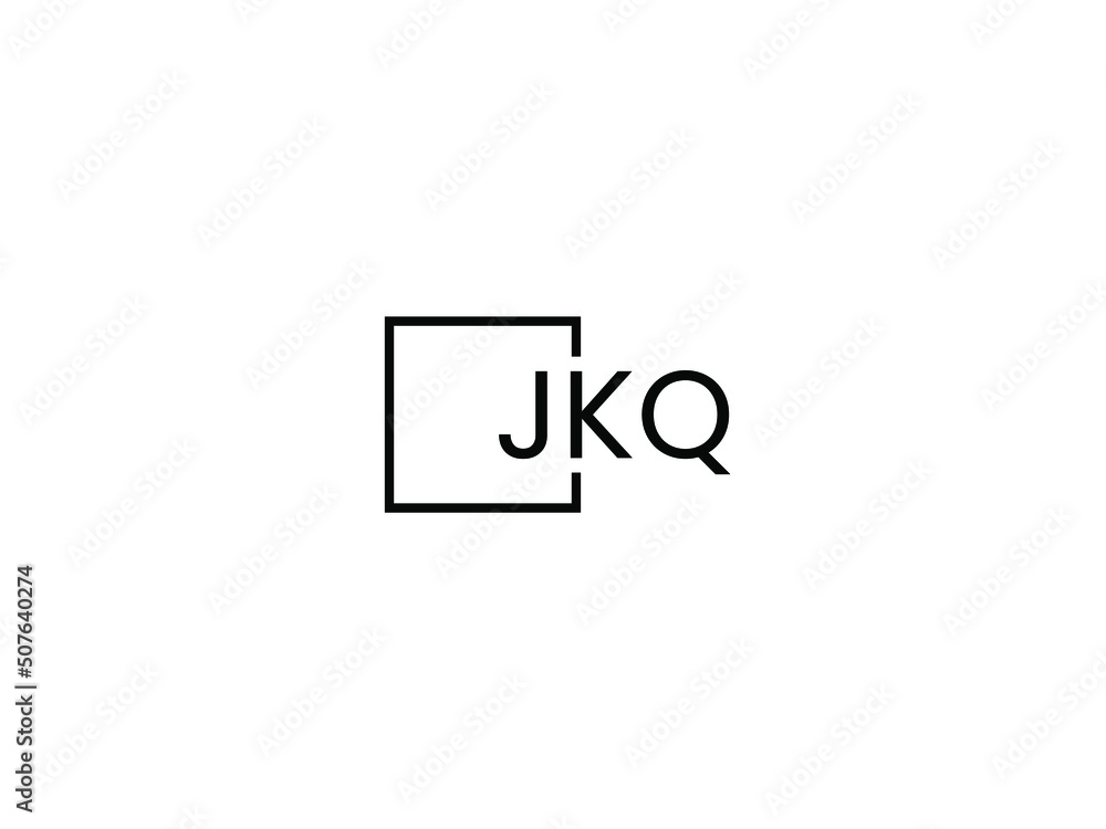 Obraz premium JKQ letter initial logo design vector illustration