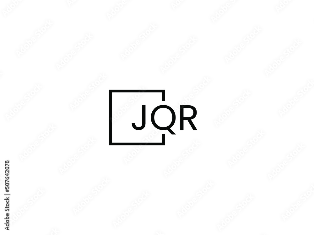 JQR letter initial logo design vector illustration JQR letter initial logo design vector illustration