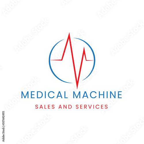 Medical machine sales and service logo Free Download Medical machine sales and service logo - GFXLoad