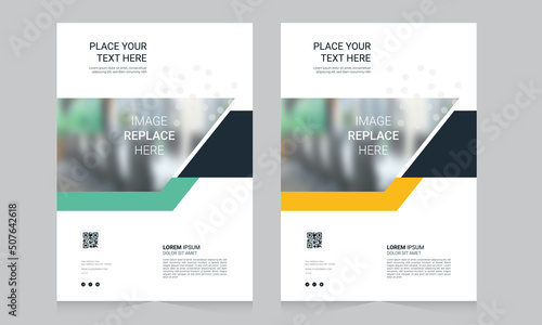 Cover design for annual report and business catalog, magazine, flyer or booklet. Brochure template layout. A4 cover vector EPS-10