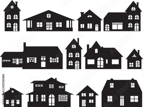 house silhouette collection