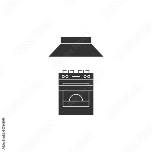 Stove icon isolated on white background. Kitchen symbol modern, simple, vector, icon for website design, mobile app, ui. Vector Illustration
