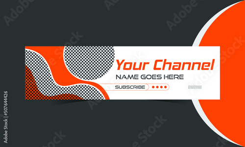 Youtube banner and cover template	
