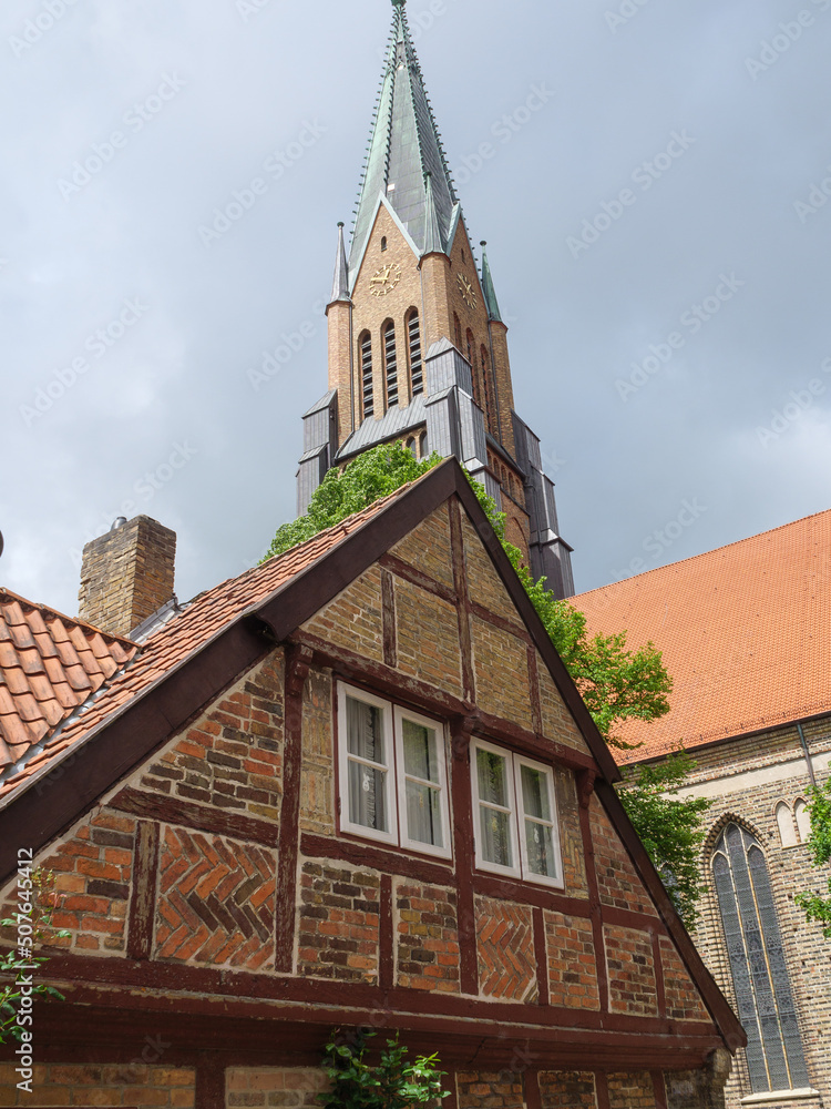 Obraz premium Schleswig mit dem Fischerdorf Holm