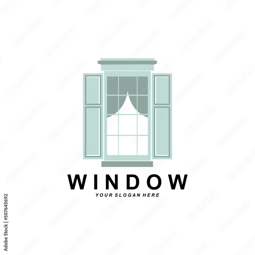Home Window Logo, Home Interior icon design Home Window Logo, Home Interior icon design