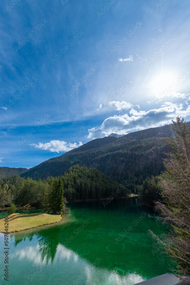 Lake in the mountains (Fernsteinsee, Tyrol, Austria) Lake in the mountains (Fernsteinsee, Tyrol, Austria)