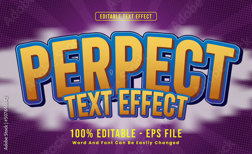 Editable text effects perpect words and fonts can be changed