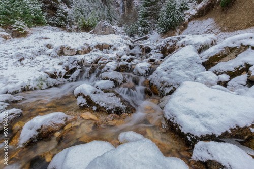 Dalfazer wasserfall during winter (Tyrol, Austria)