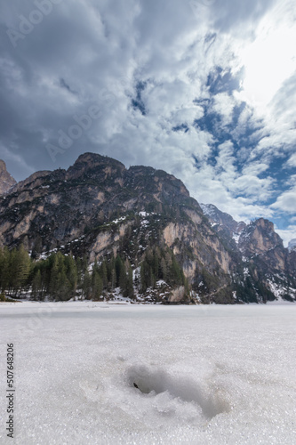 frozen Lake Braies (Pragser Wildsee, Dolomites, Italy) © Franziska Brueckmann