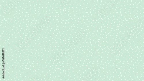 ランダムに散らばる短い線の幾何学模様の背景 - ナチュラルな白とブルーグリーンの背景素材 