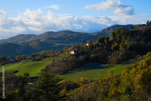 Hilly landscape nearby Urbino, Marche Region Italy © massimo spagnoletti