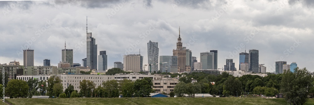 Obraz premium panorama centrum Warszawy